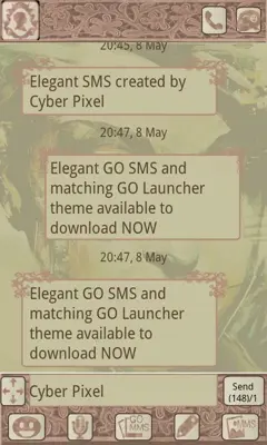 GOSMS Elegant android App screenshot 2